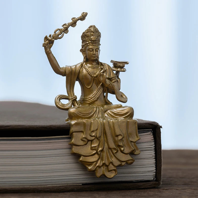 SIMPLE PRACTICE Manjushri Mini Buddha Statue - Study & Focus Enhancement